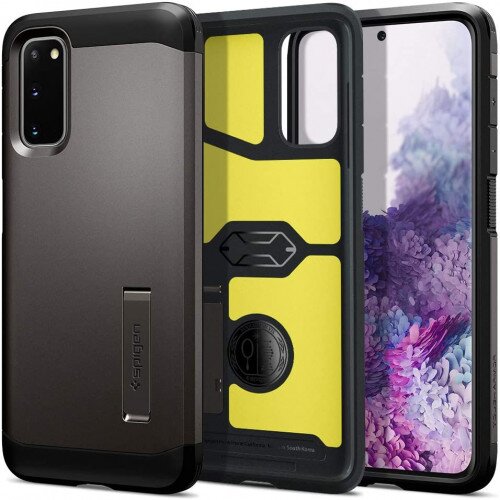 Spigen Galaxy S20 Tough Armor Case - Gunmetal