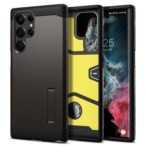 Spigen Tough Armor Case for Galaxy S22 Ultra - Gunmetal