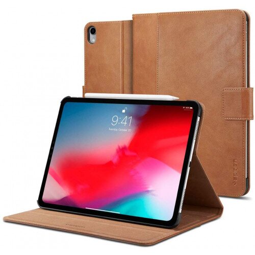 Spigen iPad Pro 12.9" (2018) Case Stand Folio - Brown