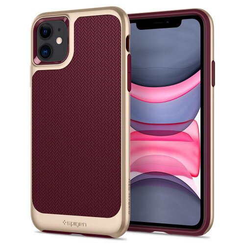 Spigen iPhone 11 Case Neo Hybrid - Burgandy