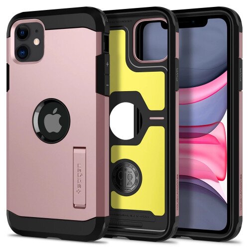 Spigen iPhone 11 Case Tough Armor - Rose Gold