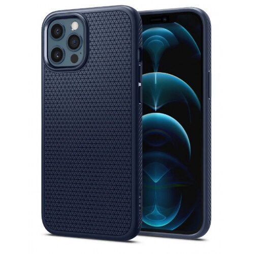 Spigen iPhone 12 Pro Max Case Liquid Air - Navy Blue