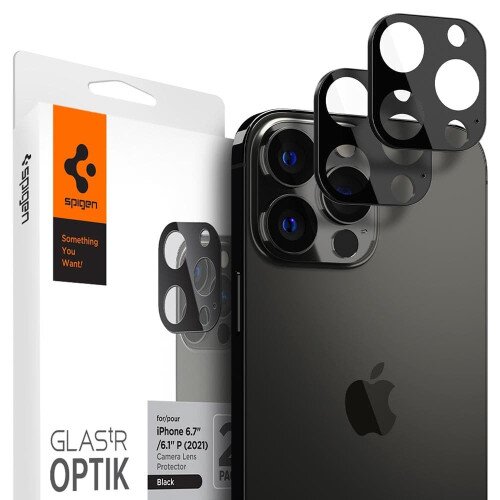 Spigen iPhone 13 Pro / 13 Pro Max Optik Lens Protector V2 - Black