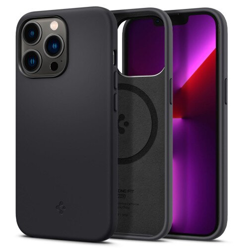 Spigen iPhone 13 Pro Case Silicone Fit Mag (MagFit) - Black