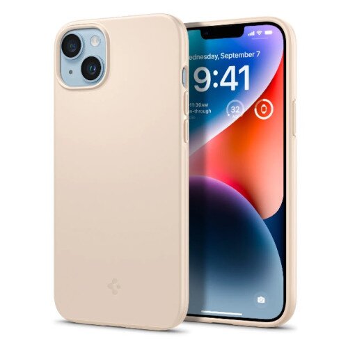 Spigen iPhone 14 Plus Case Thin Fit - Sand Beige