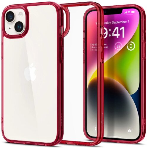 Spigen iPhone 14 Plus Case Ultra Hybrid - Red Crystal