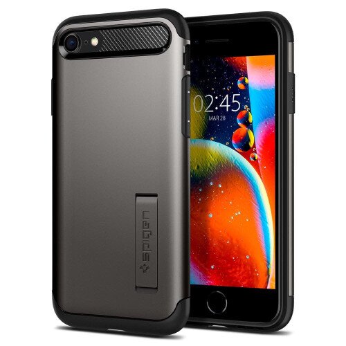 Spigen iPhone SE (2022 / 2020) Case Slim Armor - Gunmetal