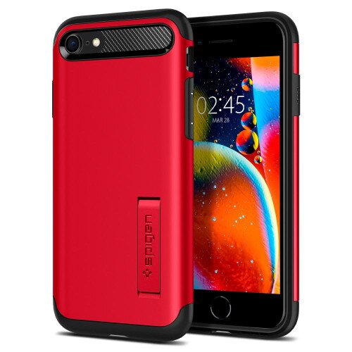 Spigen iPhone SE (2022 / 2020) Case Slim Armor - Red