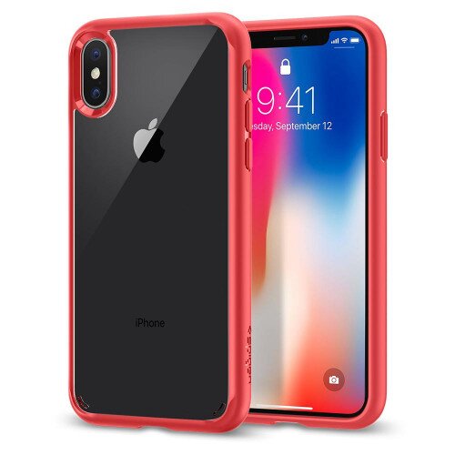 Spigen iPhone XS / X Case Ultra Hybrid - Red