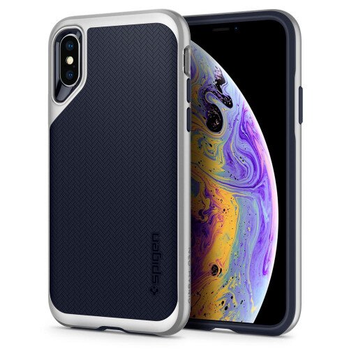 Spigen iPhone XS Case Neo Hybrid - Satin Silver