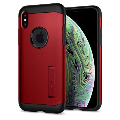 Spigen iPhone XS Case Slim Armor - Merlot Red