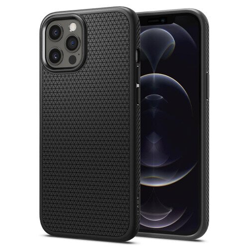 Spigen Liquid Air Case for iPhone 12 / iPhone 12 Pro - Matte Black