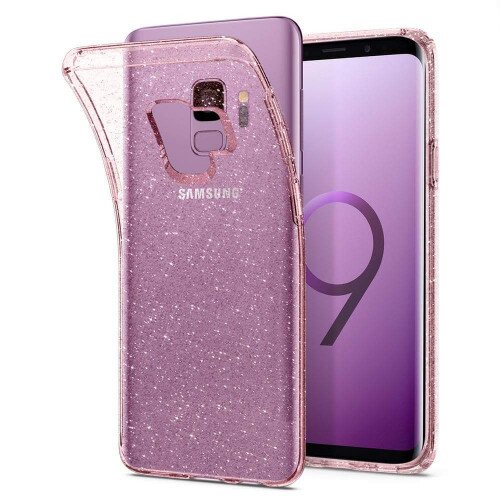 Spigen Liquid Crystal Glitter Case for Galaxy S9 - Rose Quartz