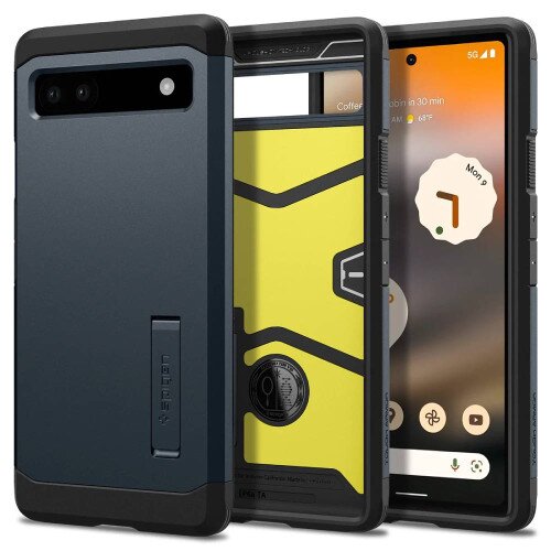 Spigen Pixel 6a Case Tough Armor - Metal Slate