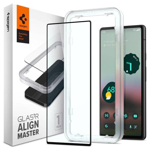 Spigen Pixel 6a Screen Protector AlignMaster GLAS.tR Full Cover