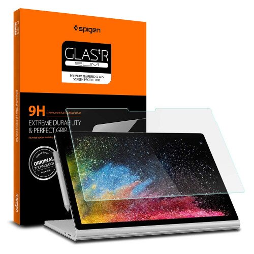Spigen Screen Protector - Tempered Glass for Microsoft Surface Book 2 - 15 Inch