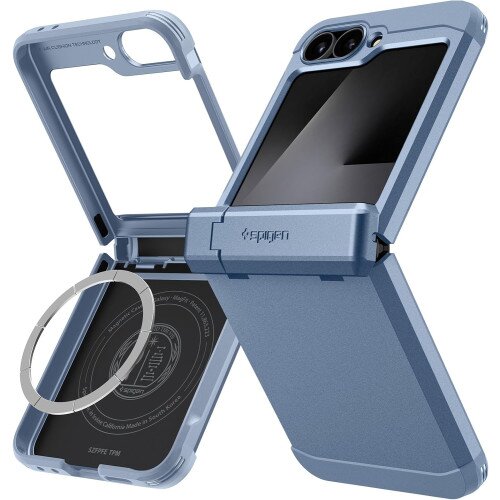 Spigen Tough Armor Pro (Mag Fit) Case for Galaxy Z Flip 6 - Sierra Blue