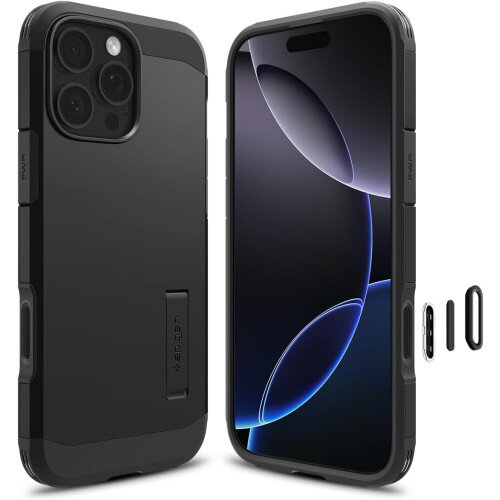 Spigen Tough Armor T AI (Mag Fit) Case with Camera Control for iPhone 16 Pro - Black