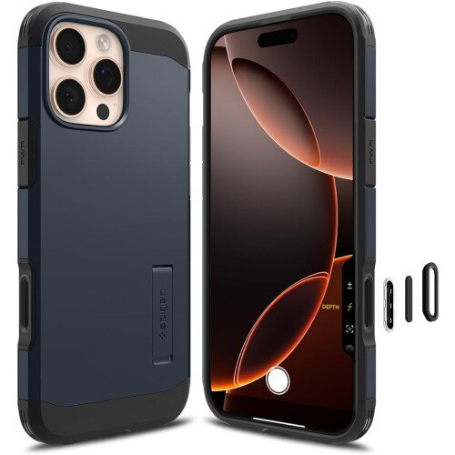 Spigen Tough Armor T AI (Mag Fit) Case with Camera Control for iPhone 16 Pro - Metal Slate