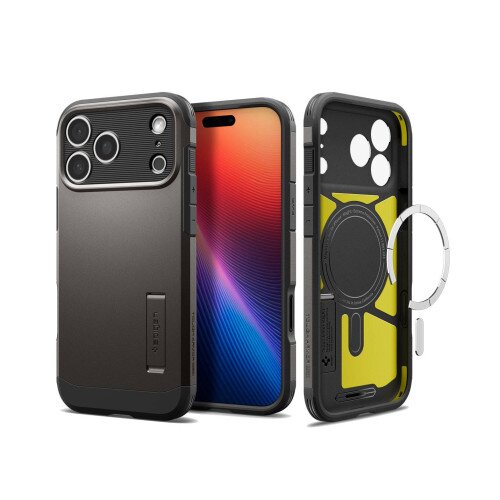 Spigen Tough Armor T (Mag Fit) Case with Camera Control for iPhone 17 Pro - Gunmetal