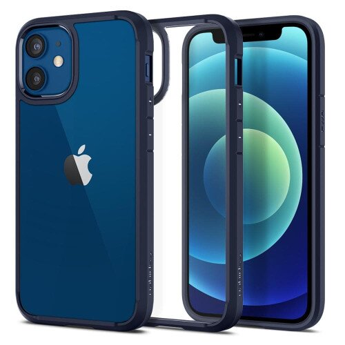 Spigen Ultra Hybrid Case for iPhone 12 Mini - Navy Blue
