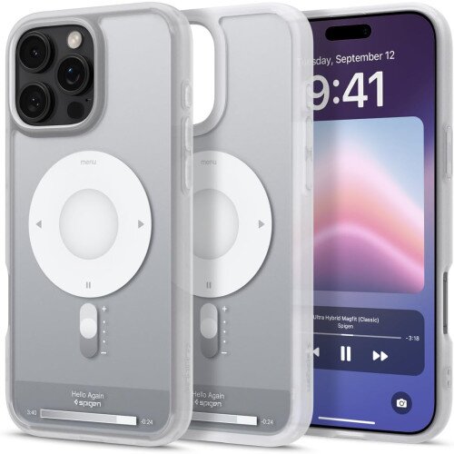 Spigen Ultra Hybrid Classic (Mag Fit) Case for iPhone 16 Pro - Classic Silver