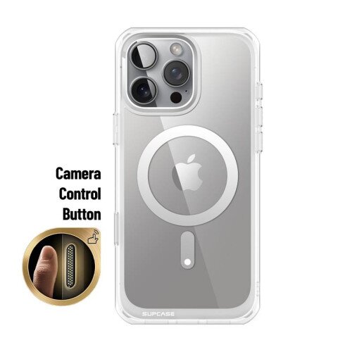 SUPCASE 6.3 inch Unicorn Beetle MAG Slim Clear MagSafe Camera Control Button Case for iPhone 16 Pro