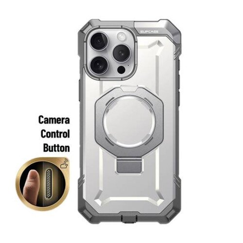 SUPCASE 6.9 inch UB Grip MagSafe Camera Control Button Phone Case for iPhone 16 Pro Max - White