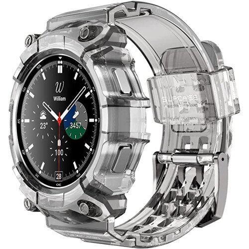 SUPCASE Galaxy Watch4 Unicorn Beetle PRO Wristband Case - 46mm - Clear