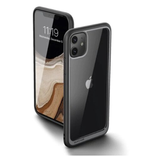SUPCASE iPhone 11 6.1 inch Unicorn Beetle Style Slim Clear Case - Black