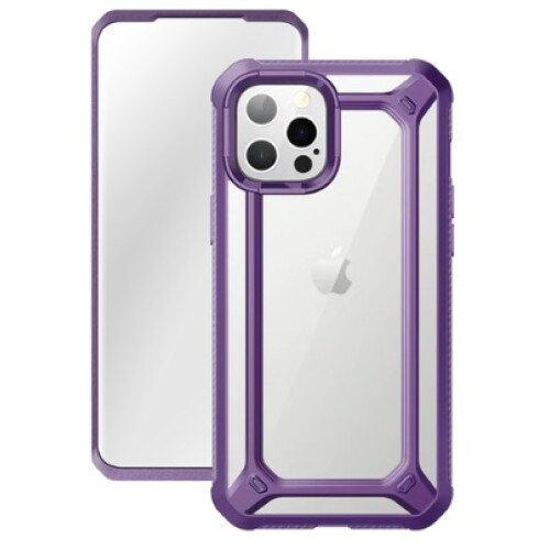 SUPCASE iPhone 12 Pro 6.1 inch Unicorn Beetle Exo with Screen Protector Clear Case - Purple