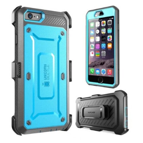 SUPCASE iPhone 6 Plus / 6S Plus Unicorn Beetle Pro Full Body Rugged Holster Case with Screen Protector - Blue