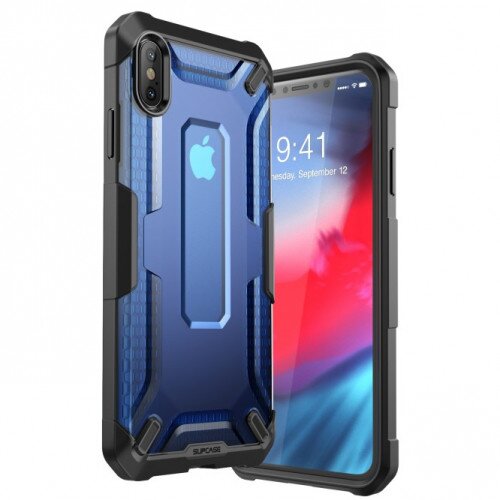 SUPCASE iPhone XS Max Unicorn Beetle Bumper Case - Navy