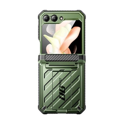 SUPCASE Unicorn Beetle PRO Rugged Case with Belt Clip for Galaxy Z Flip5 - Dark Green