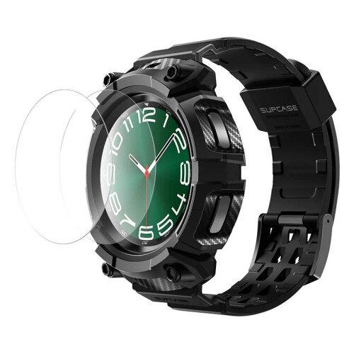 SUPCASE Unicorn Beetle PRO Wristband Case with Glass Screen Protectors for Galaxy Watch6 47mm