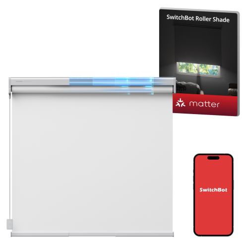 SwitchBot Adjustable Smart Roller Shades - L: 43.3" - 55.1" - 4-Pack - White