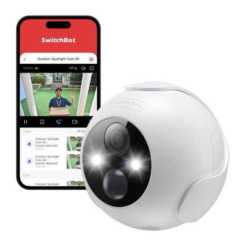 SwitchBot Outdoor Spotlight Cam 2K Smart Security Camera