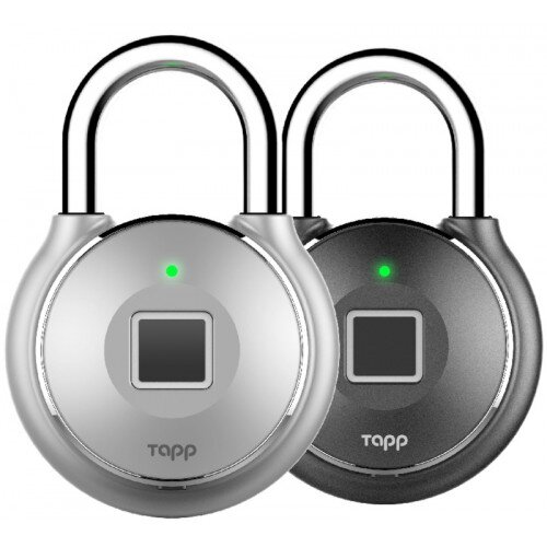 Tapplock one+ Smart Lock - Gun Metal + Sterling Silver - Double-Packs