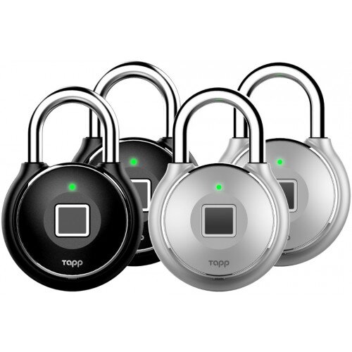 Tapplock one+ Smart Lock - Midnight Black + Sterling Silver - Multi-Packs