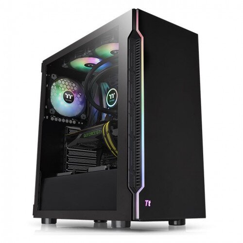 Thermaltake H200 TG RGB Middle Tower Computer Case - Black