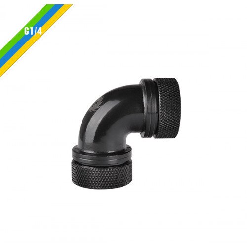 Thermaltake Pacific PETG Tube 90-Degree Dual Compression 16mm OD