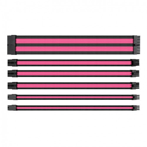 Thermaltake TtMod Sleeve Cable (Cable Extension) - Pink/Black
