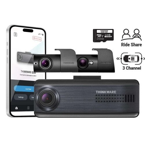 THINKWARE Q200 3CH Dash Cam Rideshare Bundle