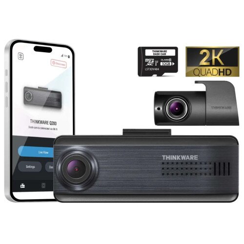 THINKWARE Q200 Front + Rear Dash Cam Bundle
