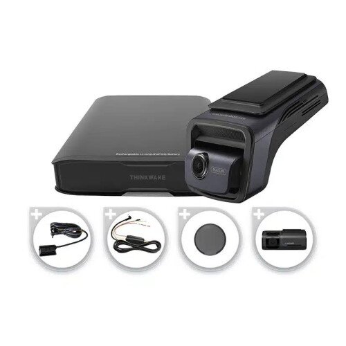 THINKWARE U3000 Front + Rear Dash Cam Bundle (w/ iVolt Xtra Ext. Battery)