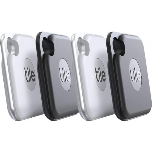 Tile Pro GPS Tracker (2020) - Black / White - 4-Pack