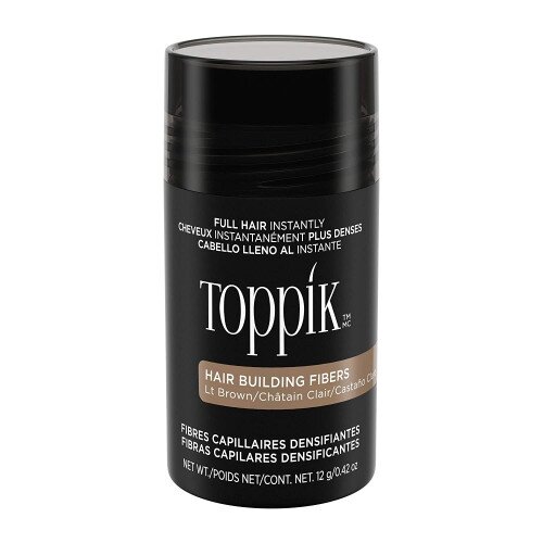 Toppik Hair Building Fibers Makes Fine Hair Look Completely Thick & Full - Regular - Light Brown