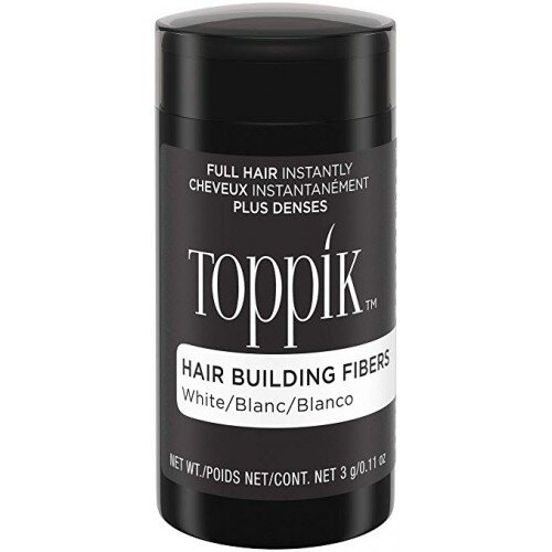 Toppik Hair Building Fibers Makes Fine Hair Look Completely Thick & Full - Travel - White
