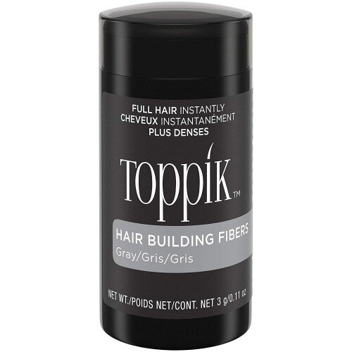 Toppik Hair Building Fibers Makes Fine Hair Look Completely Thick & Full - Travel - Gray