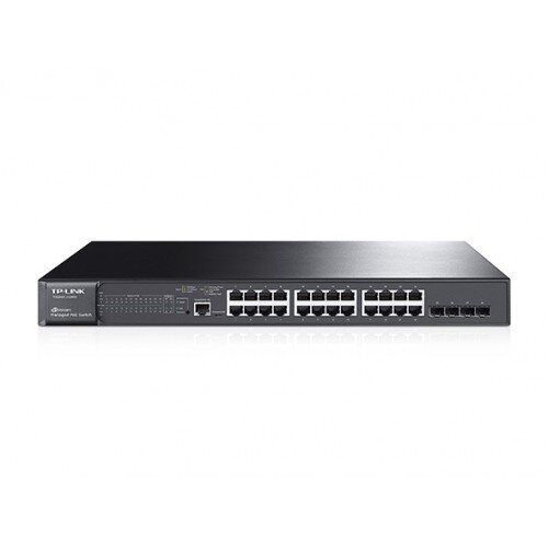 TP-Link JetStream 24-Port Gigabit L2 Managed PoE+ Switch with 4 SFP Slots